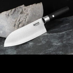 Boker Damascus Black Santoku Fixed Blade -GearNest Shop 130417DAM.5 00280.1648550588.1280.1280 36130.1648635339