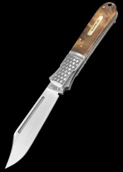 Andre De Villiers Gambler Burlwood NLA Folding Knife -GearNest Shop ADV GAMB WOOD NLA 56342.1672753439.1280.1280 02518.1672844613