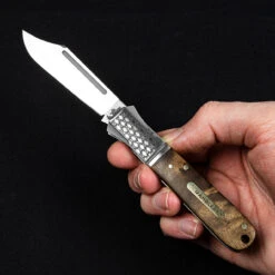 Andre De Villiers Gambler Burlwood NLA Folding Knife -GearNest Shop ADV GAMB WOOD NLA 74337.1672843737.1280.1280 92967.1672844613