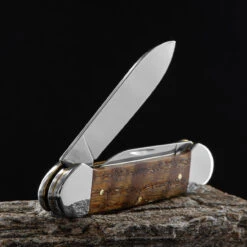 Case Canoe Yellow Curly Oak Folding Knife -GearNest Shop CA47126.4 37567.1696507507