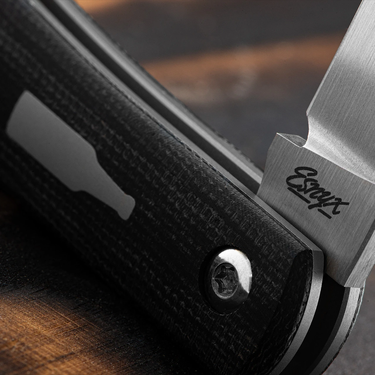 Esnyx Beer Buster Jr Micarta Folding Knife 7 Esnyx Beer Buster Jr Micarta Folding Knife - Image 7
