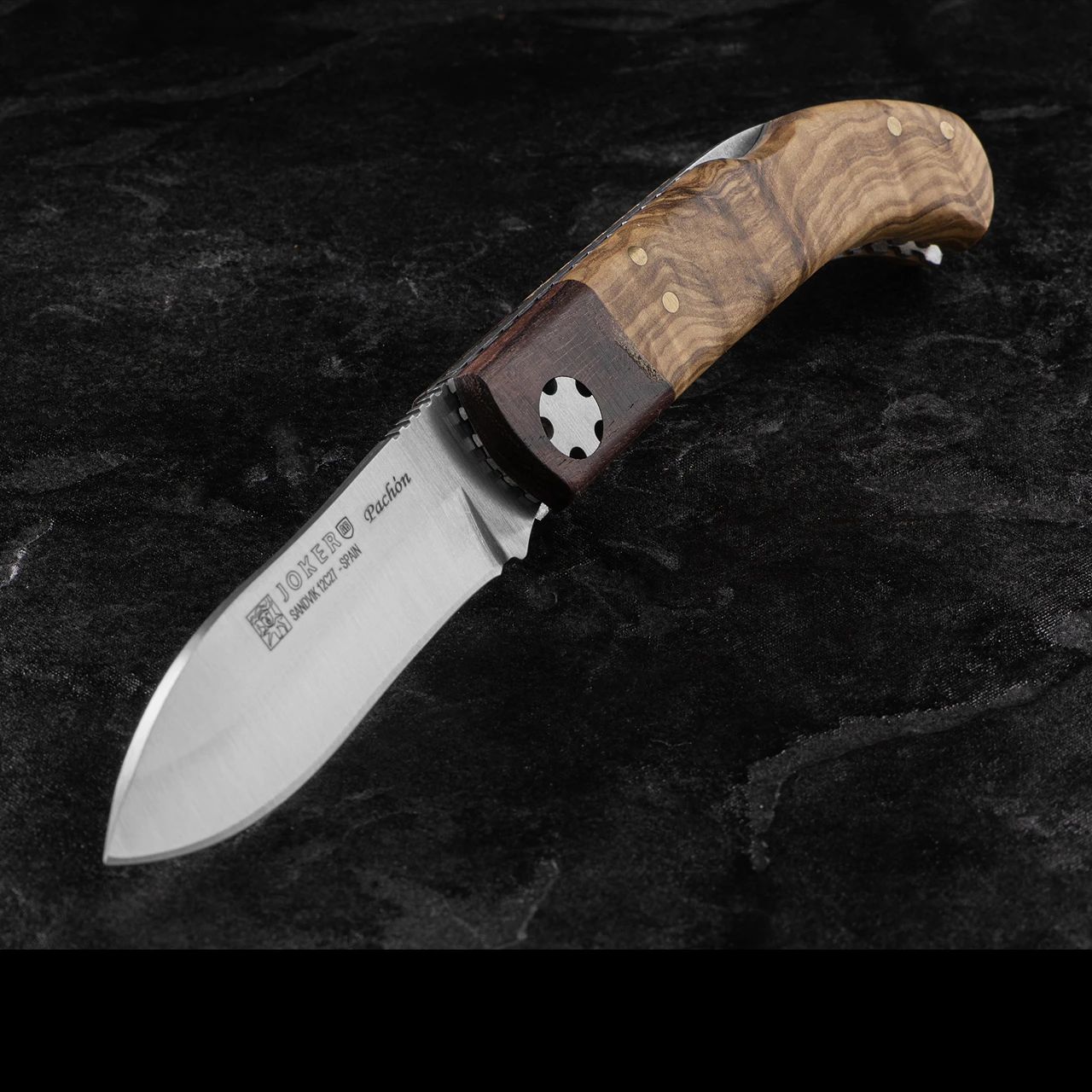 Joker Pachon NO-98 Olive Rose Penknife 1 Joker Pachon NO-98 Olive Rose Penknife