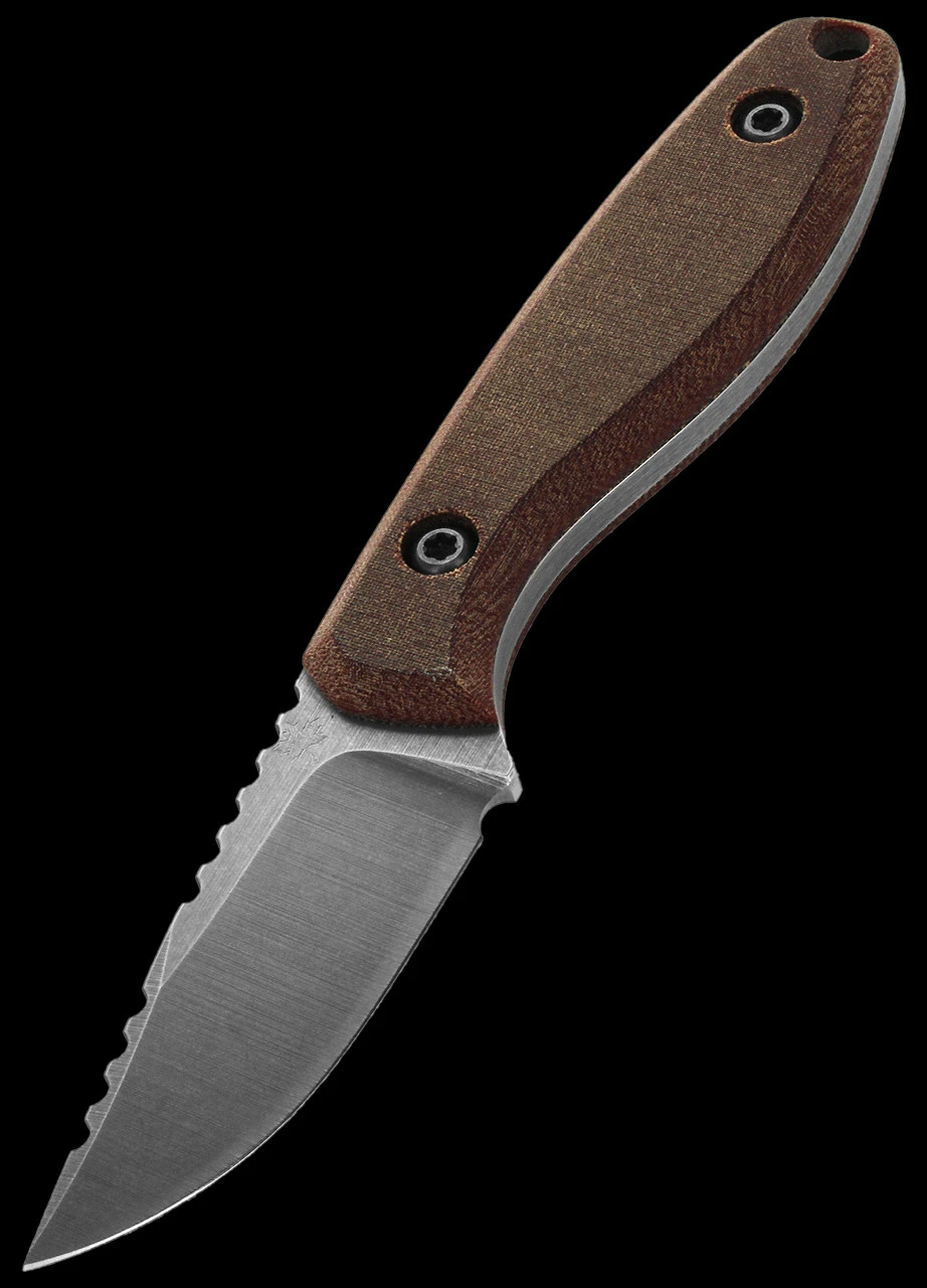JWK Small Meridian Field Knife - Brown 3 JWK Small Meridian Field Knife - Brown - Image 3