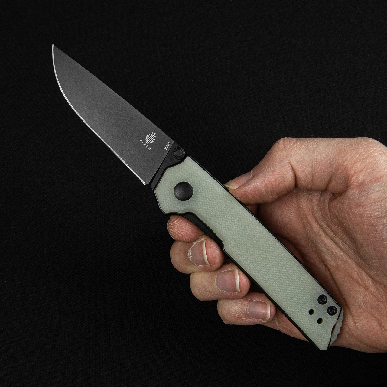 Kizer Domin Mini Black Folding Knife 4 Kizer Domin Mini Black Folding Knife - Image 4