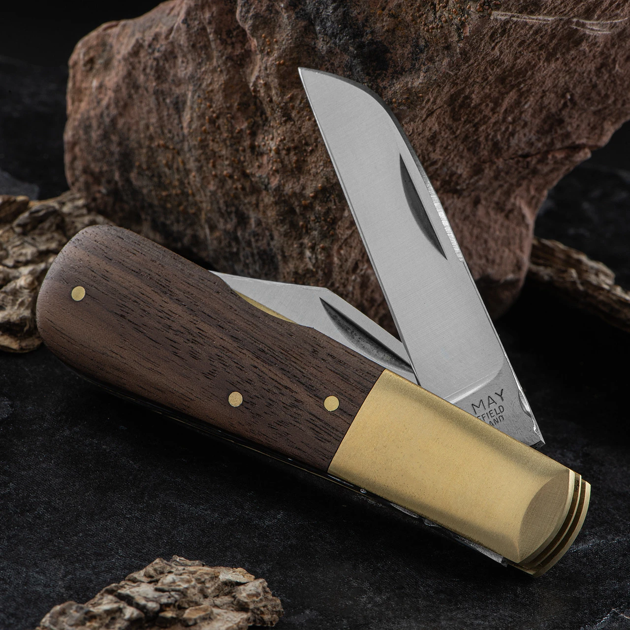 Michael May Barlow Walnut Folding Knife 2 Michael May Barlow Walnut Folding Knife - Image 2