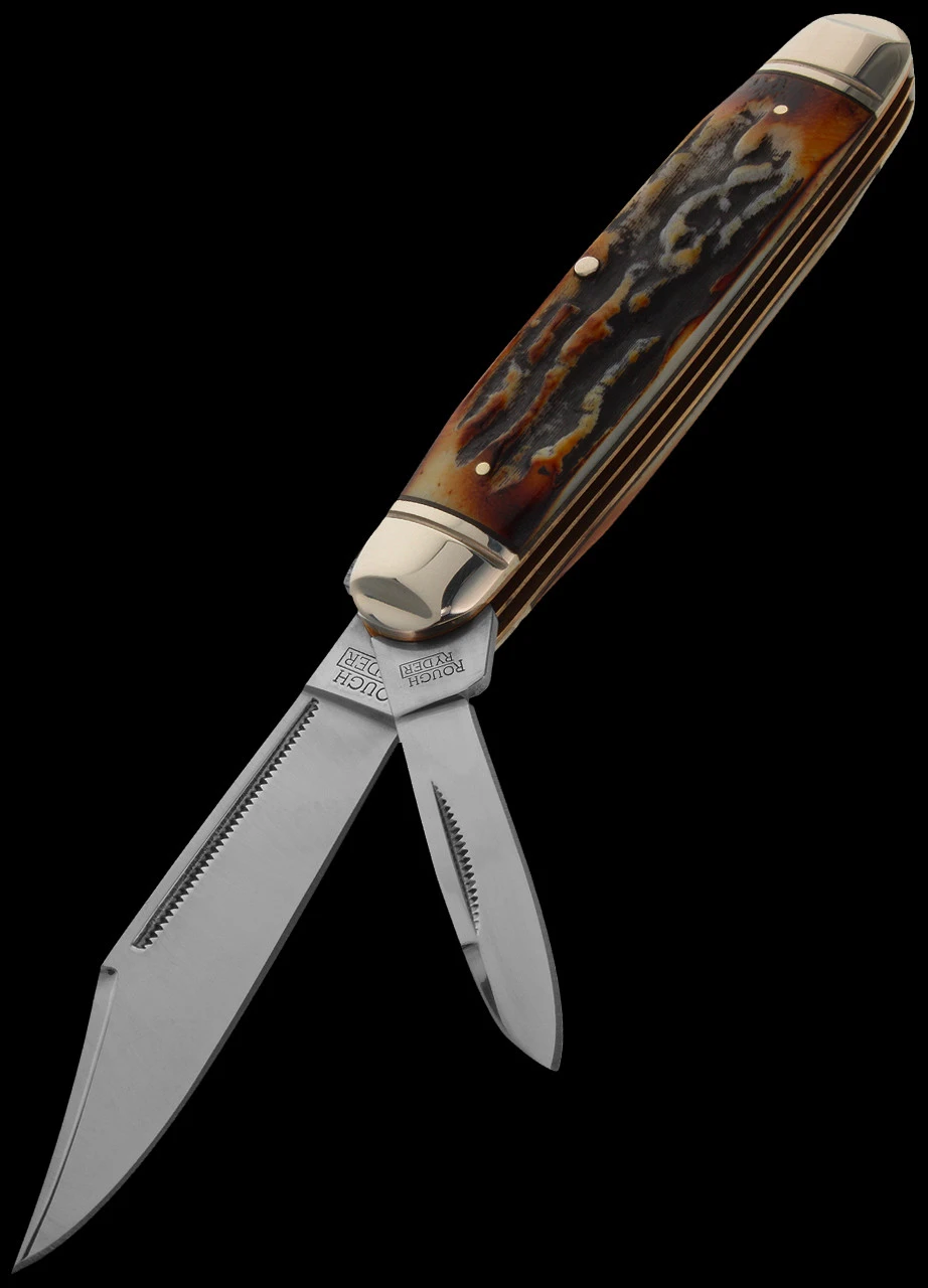 Rough Rider Cattleman Cinnamon Folding Knife 5 Rough Rider Cattleman Cinnamon Folding Knife - Image 5