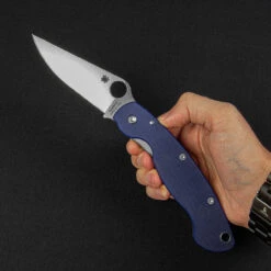 Spyderco Mili Model CPM S110V Folding Knife -GearNest Shop SC36GPDBL.1 87173.1695656523.1280.1280 22600.1695724104