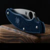 Spyderco UK Penknife Lightweight Dark Blue CPM SPY27