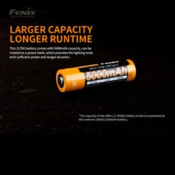 Fenix ARB-L21-5000U - USB 21700 Battery -GearNest Shop FENIX ARB L21 500U.1 42280.1667922553