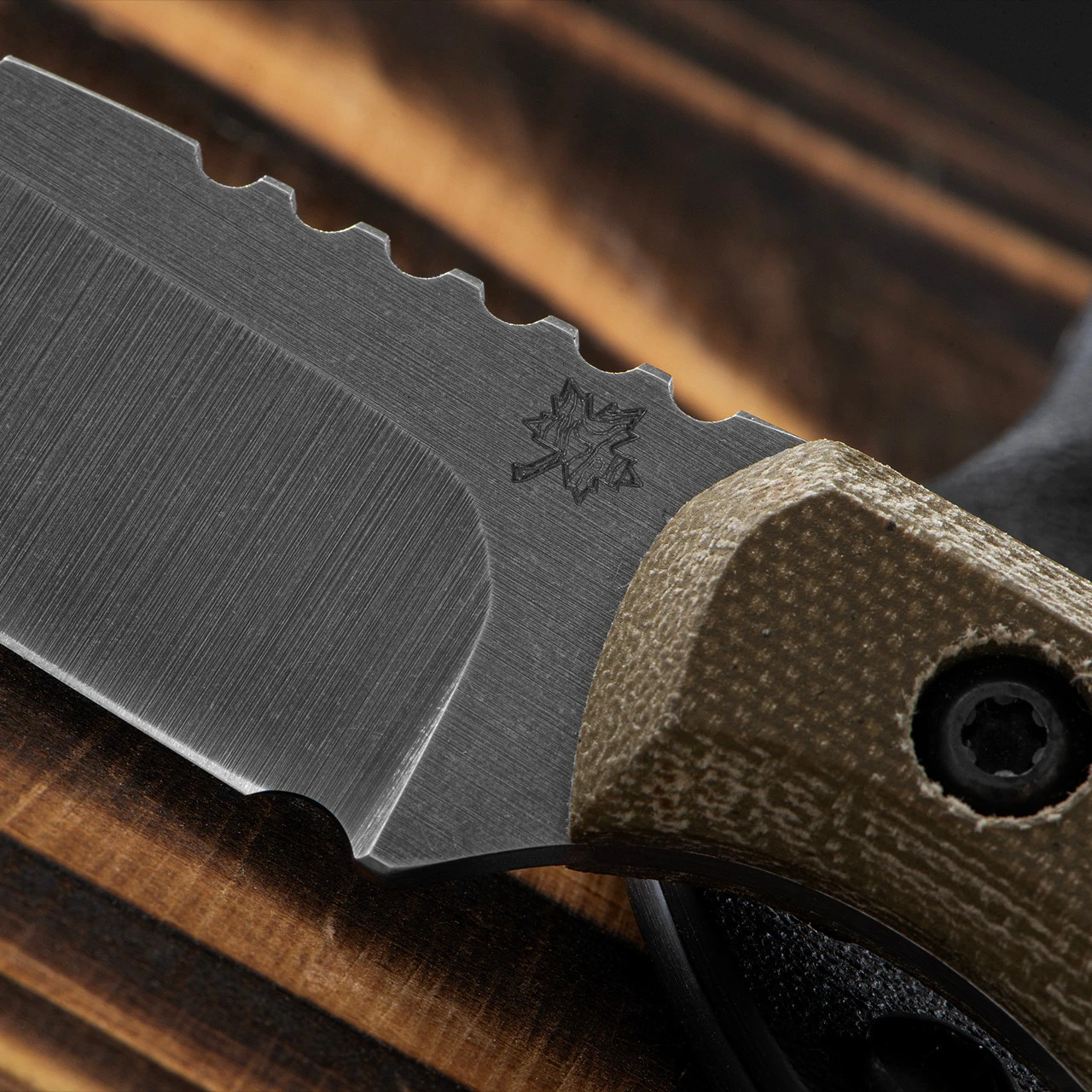 JWK Small Meridian Field Knife - Green 2 JWK Small Meridian Field Knife - Green - Image 2