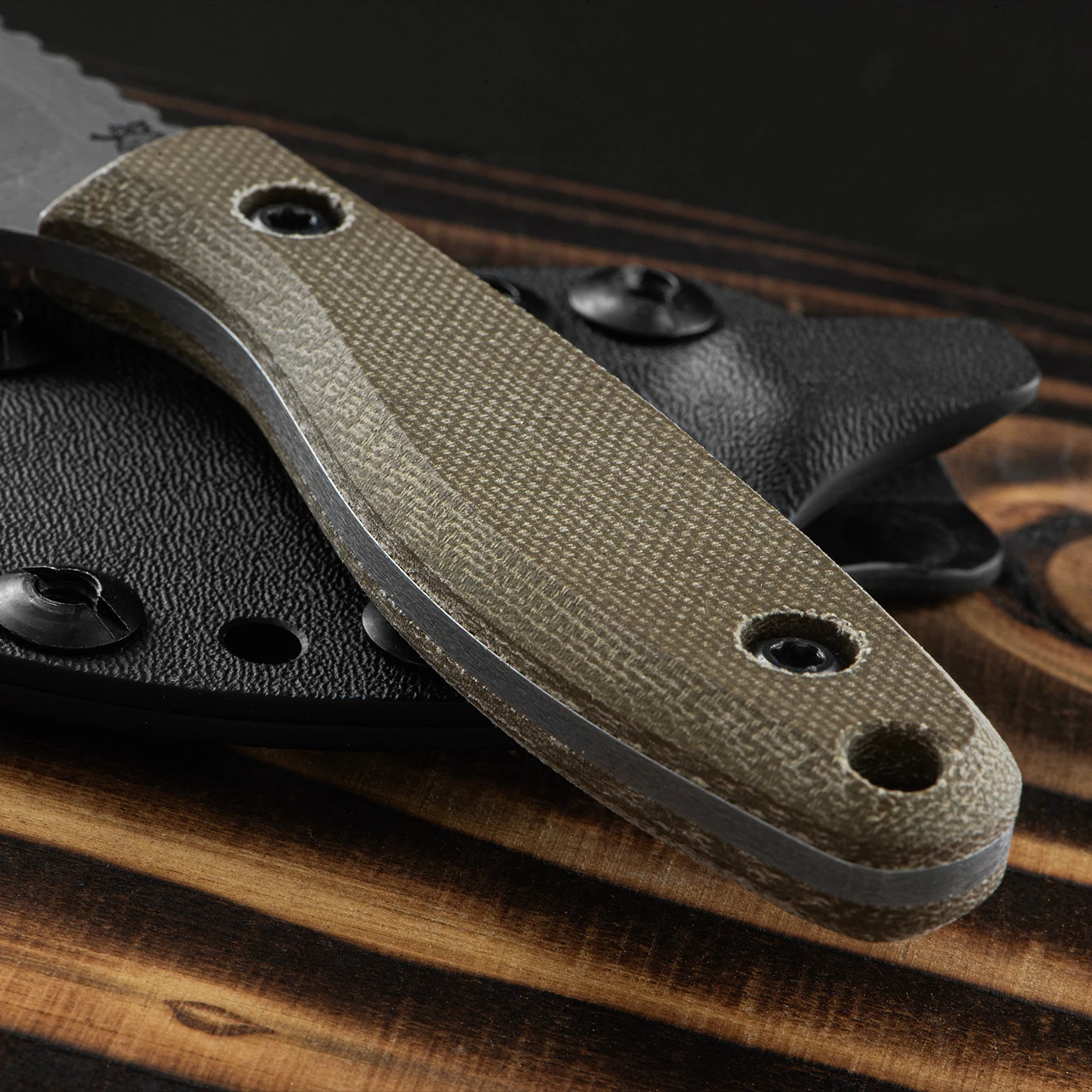 JWK Small Meridian Field Knife - Green 1 JWK Small Meridian Field Knife - Green