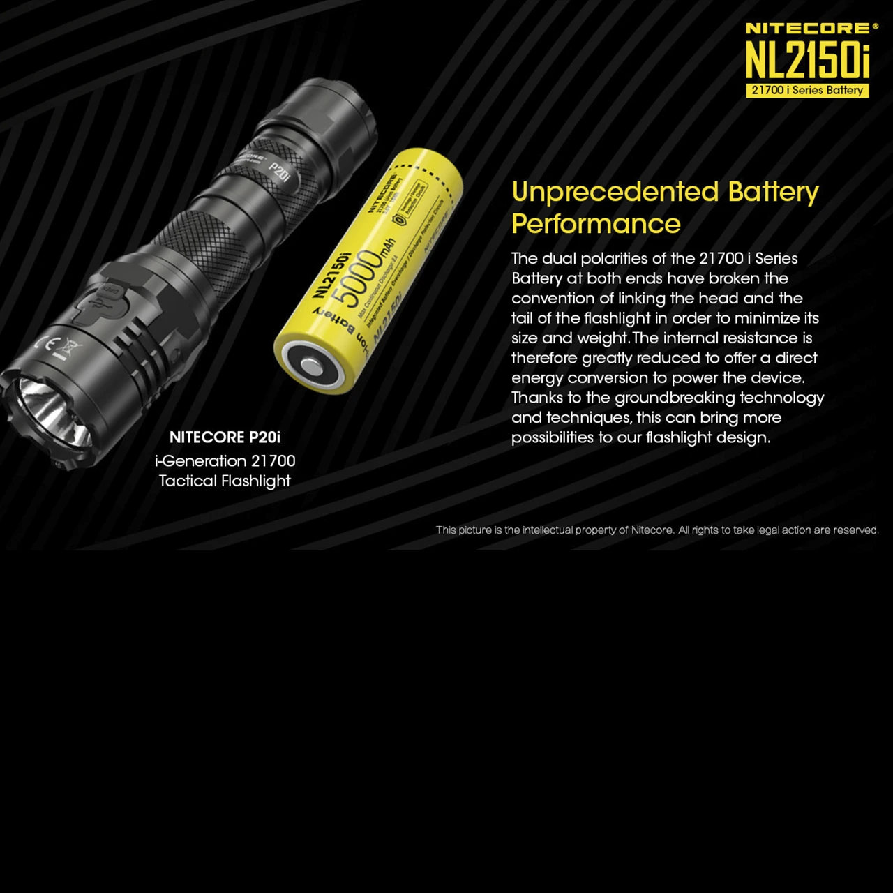 Nitecore 21700 I Series Li-ion Battery 5000mAh NL2150i 4 Nitecore 21700 I Series Li-ion Battery 5000mAh NL2150i - Image 4