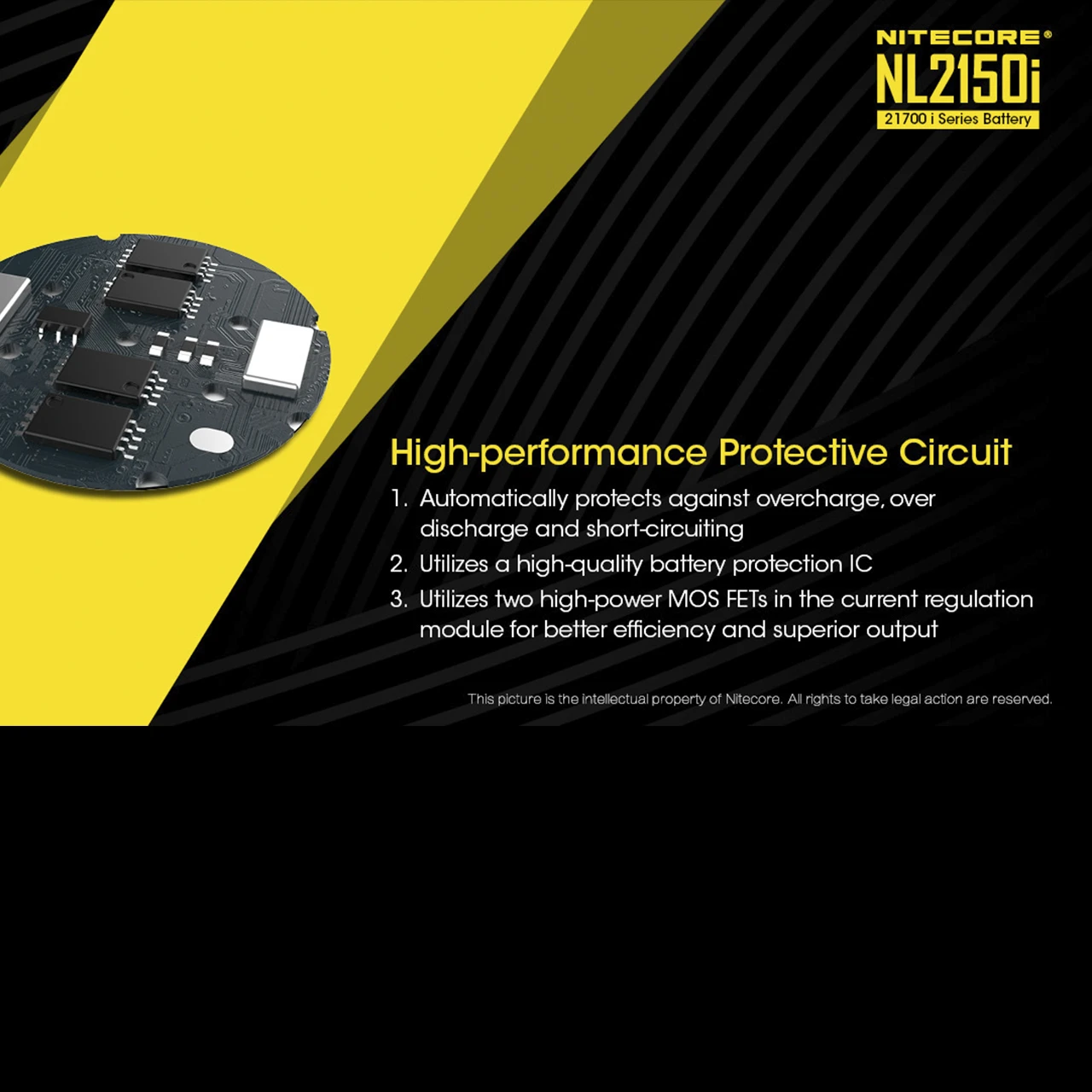 Nitecore 21700 I Series Li-ion Battery 5000mAh NL2150i 2 Nitecore 21700 I Series Li-ion Battery 5000mAh NL2150i - Image 2