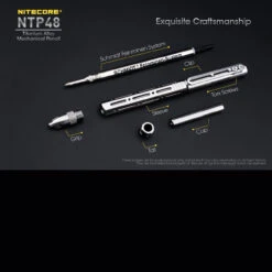 Nitecore NTP48 Titanium Mechanical Pencil -GearNest Shop NITECORE NTP48det5 25621.1597830222