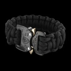 RCP AustriAlpin COBRA Paracord Bracelet Black -GearNest Shop RCP PB BK BLK 803 15403.1665490943