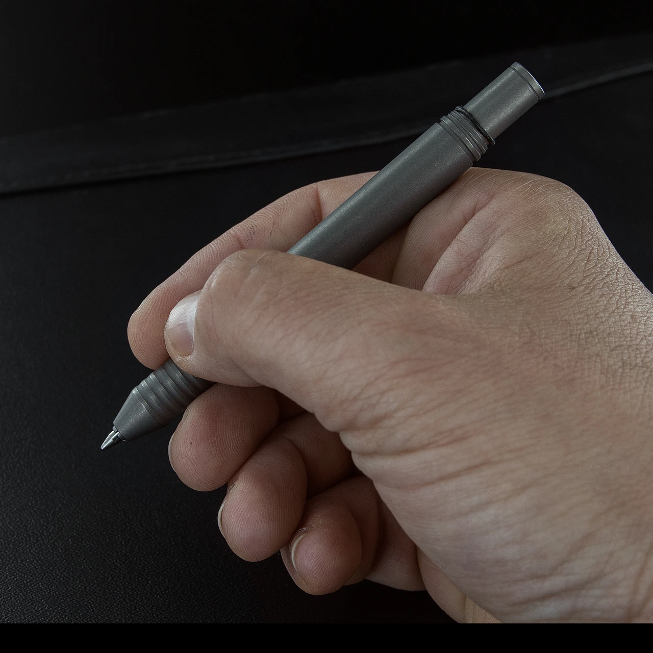 BIGiDESIGN Ti Arto EDC Pen Stonewashed 1 BIGiDESIGN Ti Arto EDC Pen Stonewashed