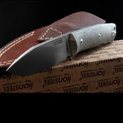 Lion Steel Bushcraft B35 Micarta Green -GearNest Shop ccm ls b35cvg 83724.1587729658