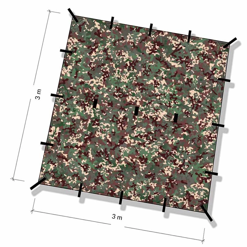 DD Hammocks 3 X 3 Tarp MultiCam 6 DD Hammocks 3 X 3 Tarp MultiCam - Image 6
