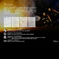 Fenix WF11E Intrinsically Safe Torch -GearNest Shop fenix wf11edet4 79487.1587421786