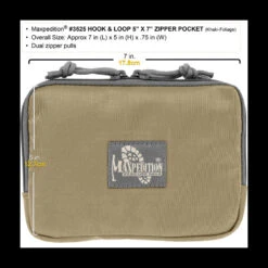 Maxpedition Hook-&-Loop 5 X 7in Zipper Pocket -GearNest Shop maxp 3525det4 52262.1588600096
