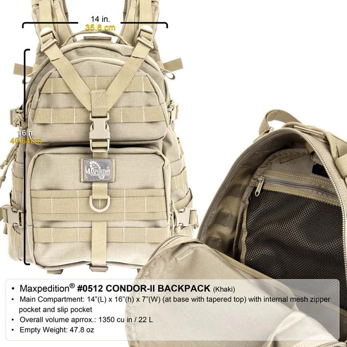 Maxpedition Condor II Backpack 1 Maxpedition Condor II Backpack