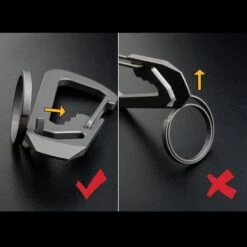 MecArmy CH1 EDC Titanium Keyring -GearNest Shop mec ch1det9 72197.1587416058