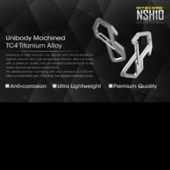 Nitecore NSH10 Snap Hook -GearNest Shop nitecore nsh10det 81759.1590675976