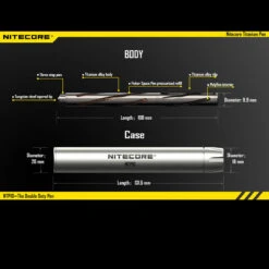 Nitecore NTP Titanium Pen -GearNest Shop nitecore ntp10det2 07358.1598448884