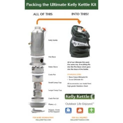 Kelly Kettle Ultimate Base Camp STEEL 9 Kelly Kettle Ultimate Base Camp STEEL -GearNest Shop ultimate kit packing 1 20256.1643970468